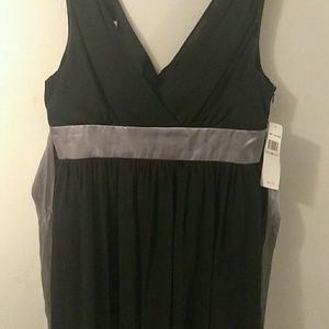Black and silver formal dress